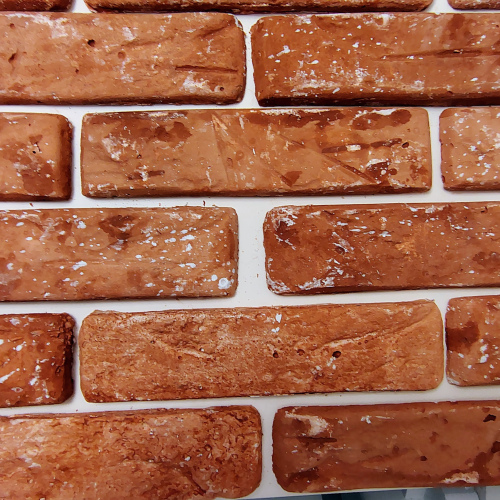 Tiles "Old Roman". Brown+shades.. 1 box-120 tiles. Lightweight gypsum eco-tiles. Ready to use